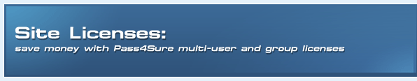 Site licenses - save money with Pass4sure multi-user and group licenses
